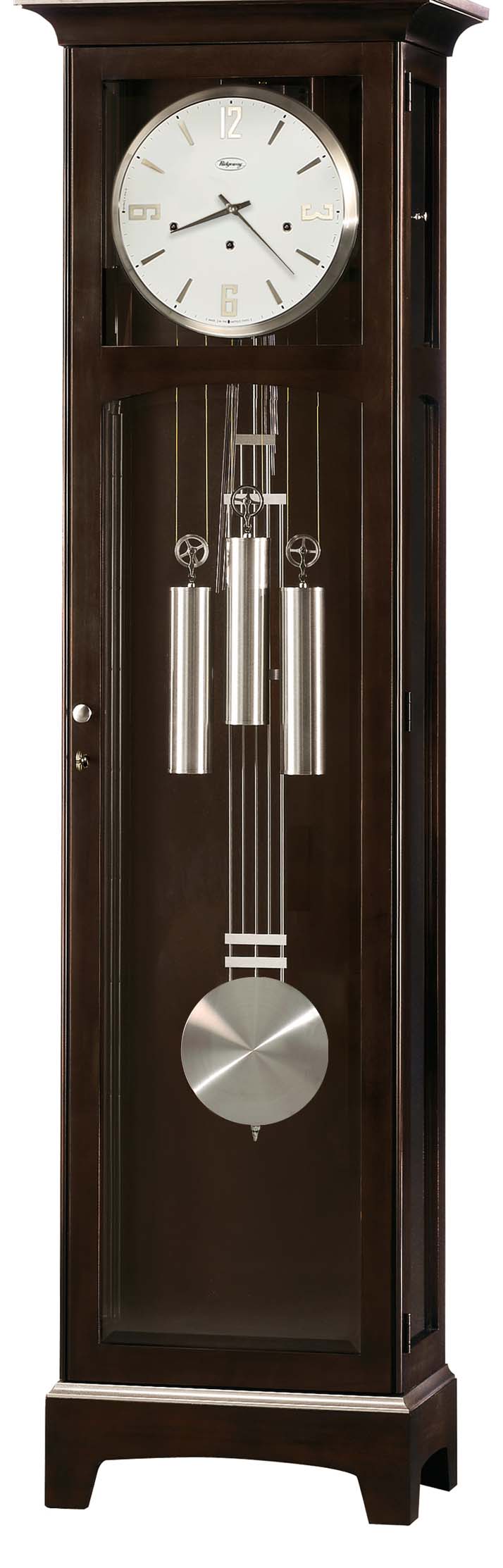 Hekman Furniture 2589 Darcy Grandfather Clock - Contemporary Manhattan Design With Westminster Chimes & Heirloom Record Manhattan Darcy Grandfather Clock 2589