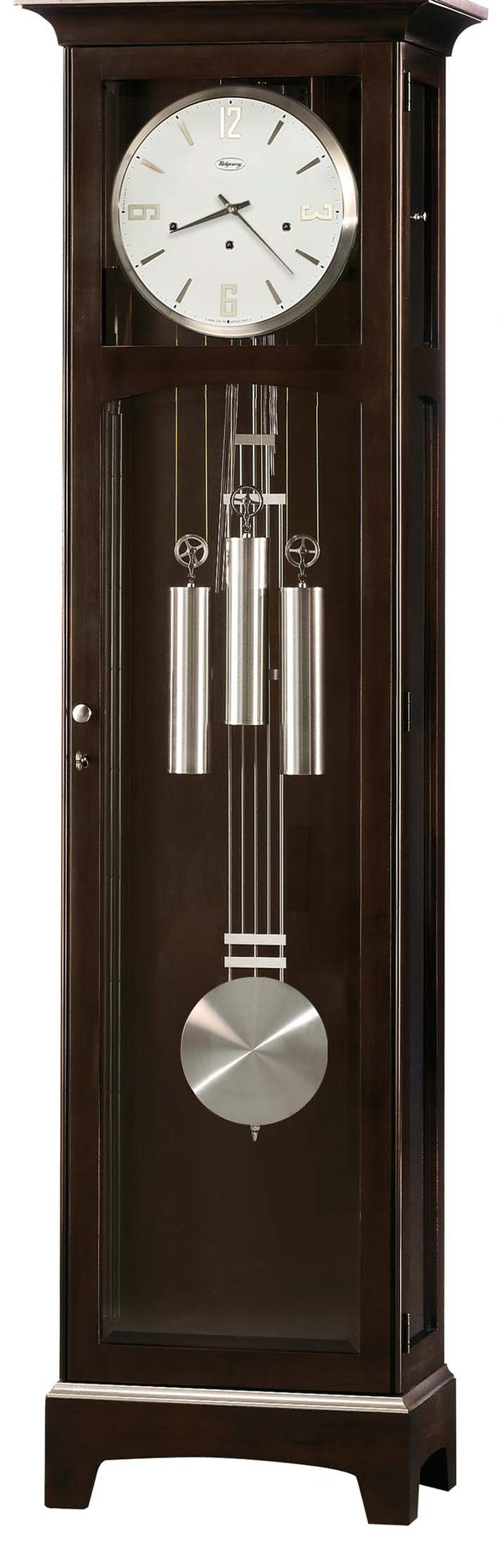 Hekman Furniture 2589 Darcy Grandfather Clock - Contemporary Manhattan Design With Westminster Chimes & Heirloom Record Manhattan Darcy Grandfather Clock 2589