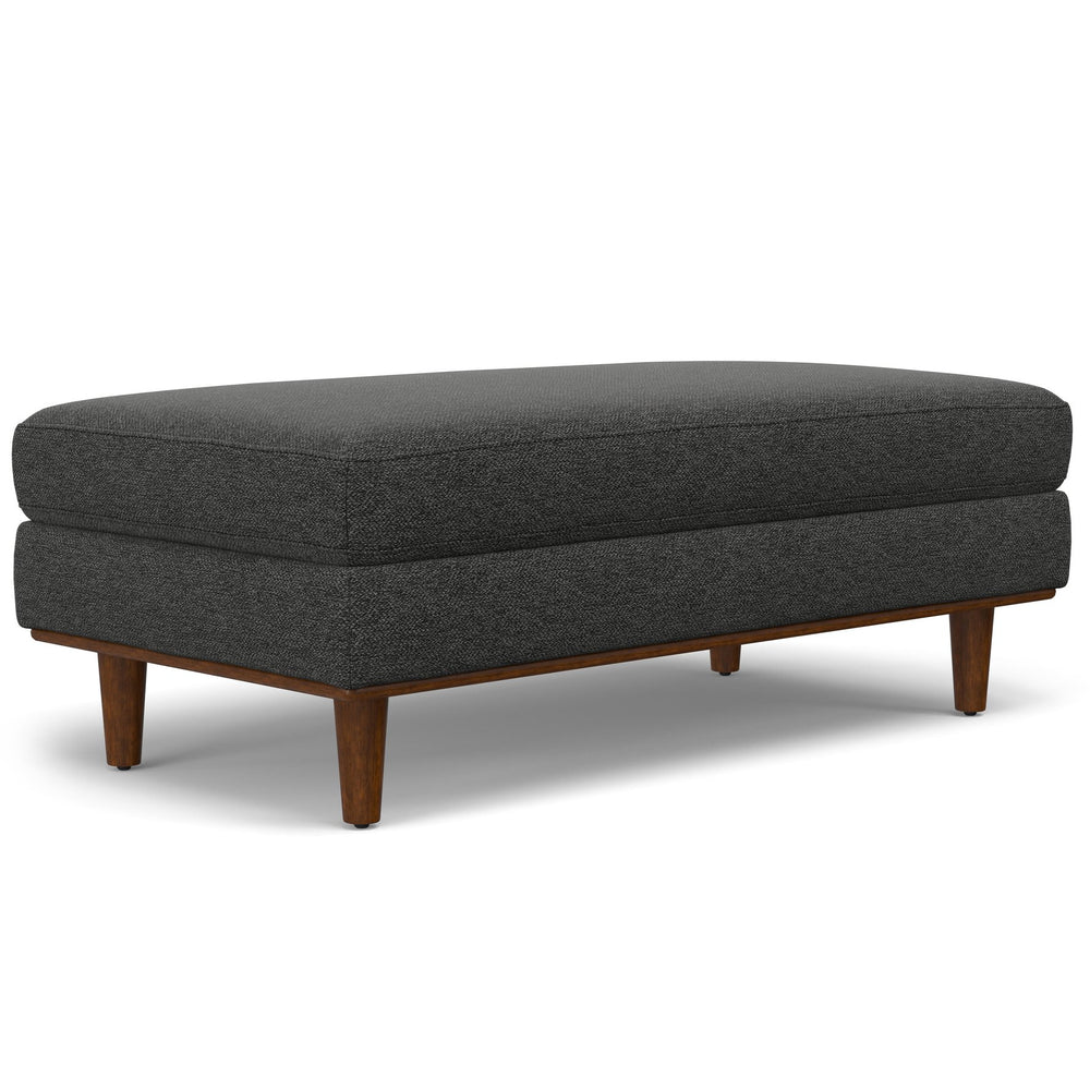 English Elm Morrison Large Rectangular Ottoman In Eco-Friendly Charcoal Grey - Versatile Comfort & Style! B136P159247