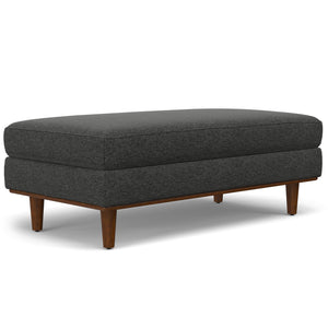English Elm Morrison Large Rectangular Ottoman In Eco-Friendly Charcoal Grey - Versatile Comfort & Style! B136P159247