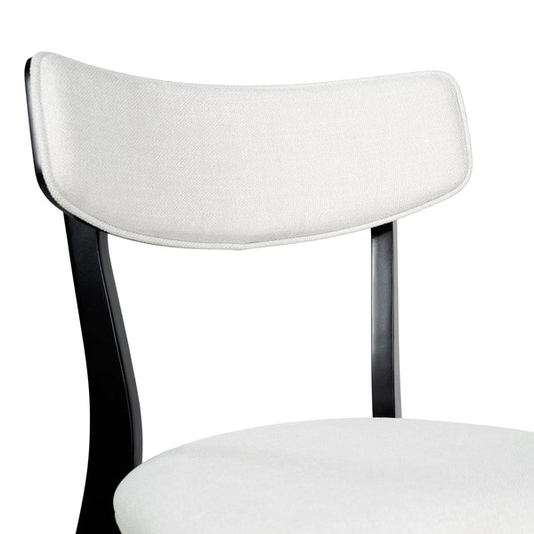 English Elm Christopher Knight Home® - DINING Mid-Century Upholstered Dining Chairs Set of 2 with Rubberwood Splayed Legs and Curved Silhouette Light beige 61760.00OAKLBGE