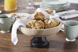 Lenox LX Collective Footed Serving Bowl Black, WHITE MARBLE,STONE 895304