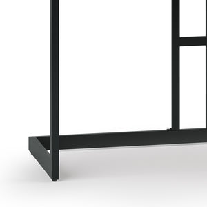 English Elm Erina Small Desk - Industrial-Contemporary Acacia Wood With Distressed Charcoal Finish & Storage B136P158630