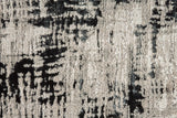 Feizy Rugs Micah Polyester/Polypropylene Machine Made Industrial Rug Black/White/Gray 8' x 10'