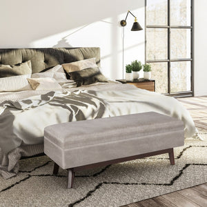 English Elm Owen - Versatile Rectangular Storage Ottoman In Distressed Grey Taupe For Modern Living Spaces B136P159184-GIGA