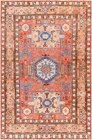 Kars KSA-2305 12' x 15' Handmade Rug KSA2305-1215  Coral, Blue, Pale Blue, Tan, Burgundy, Light Beige Surya