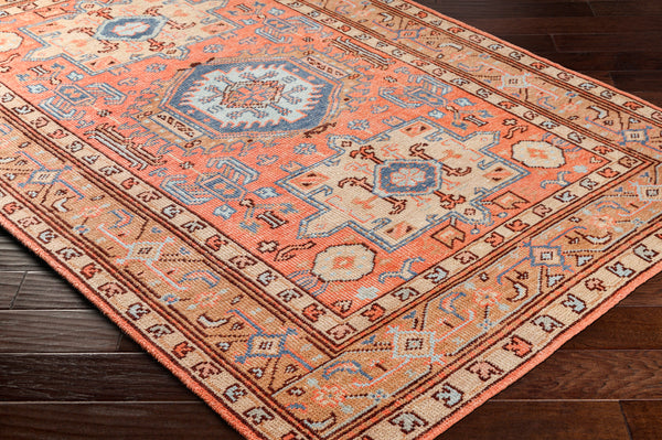 Kars KSA-2305 12' x 15' Handmade Rug KSA2305-1215  Coral, Blue, Pale Blue, Tan, Burgundy, Light Beige Surya