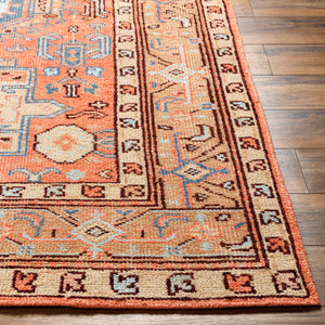 Kars KSA-2305 12' x 15' Handmade Rug KSA2305-1215  Coral, Blue, Pale Blue, Tan, Burgundy, Light Beige Surya