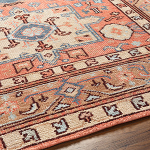 Kars KSA-2305 12' x 15' Handmade Rug KSA2305-1215  Coral, Blue, Pale Blue, Tan, Burgundy, Light Beige Surya