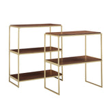 Homelegance By Top-Line Piper Natural Finish Modular Stackable Bookcase Natural Engineered Wood