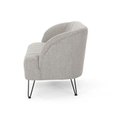 Christopher Knight Home® - Noble House - Lupine Modern Fabric Loveseat with Hairpin Legs