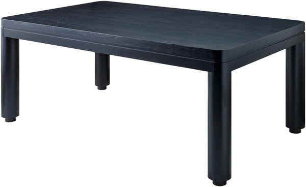Kisco KSK-001 30"H x 72"W x 42"D Dining Table KSK001-307242  Top: Black; Base: Black Surya