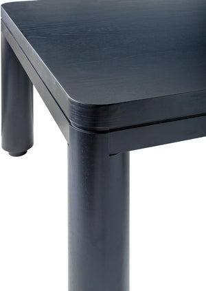 Kisco KSK-001 30"H x 72"W x 42"D Dining Table KSK001-307242  Top: Black; Base: Black Surya