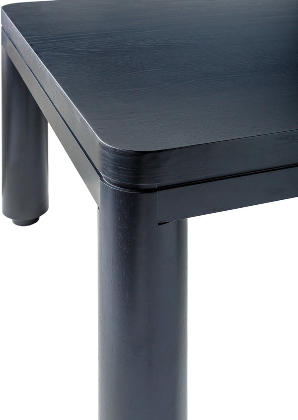 Kisco KSK-001 30"H x 72"W x 42"D Dining Table KSK001-307242  Top: Black; Base: Black Surya