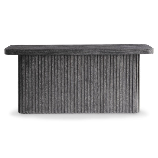 Bernhardt Bernhardt Menton Rustic Modern Console Table 68" W Sutton Oak Ribbed Base Softened Top, Stable Finish 352911