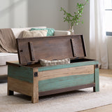 Christopher Knight Home® - Noble House - Combes Boho Handmade Distressed Mango Wood Storage Coffee Table