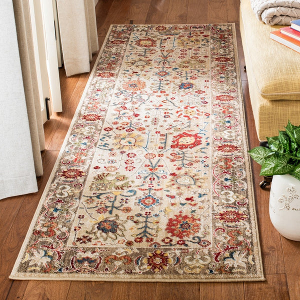Safavieh Kashan 303 Power Loomed  Rug Beige / Taupe KSN303K-7SQ