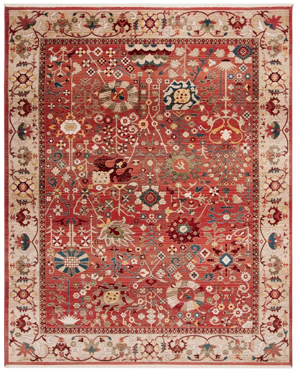 Safavieh Kashan 303 Power Loomed  Rug Red / Beige KSN303L-7SQ