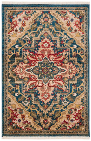 Safavieh Kashan 304 Power Loomed  Rug Blue / Beige KSN304B-6