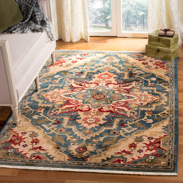 Safavieh Kashan 304 Power Loomed  Rug Blue / Beige KSN304B-6