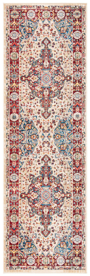 Safavieh Kashan 305 Power Loomed  Rug Ivory / Red KSN305K-24