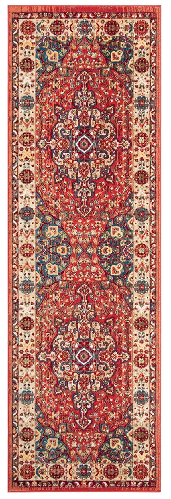 Safavieh Kashan 305 Power Loomed  Rug Red / Ivory KSN305L-7SQ