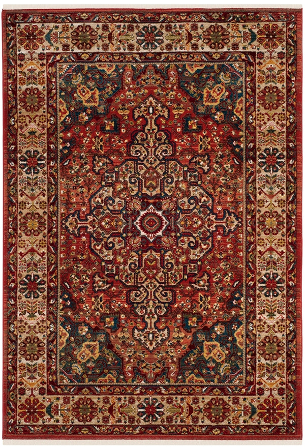 Safavieh Kashan 305 Power Loomed  Rug Red / Ivory KSN305L-7SQ