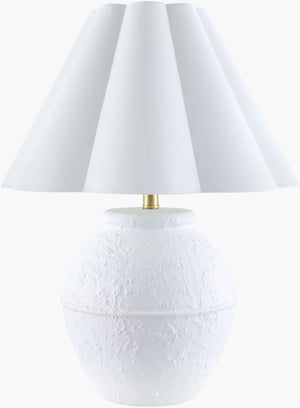 Livabliss Katsuo Hand-painted Ceramic Table Lamp with Linen Shade for Warm Ambient Glow KSO-001