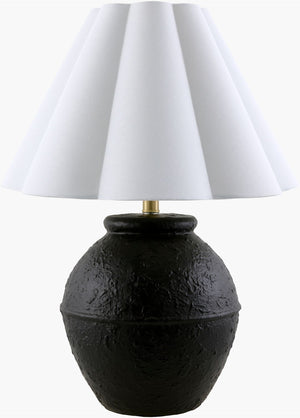 Livabliss Katsuo Handcrafted Ceramic Table Lamp with Linen Shade for Warm Ambient Glow KSO-002
