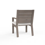 Laguna Swivel Dining Chair in Canvas Natural, No Welt SW3501-11-5404 Sunset West