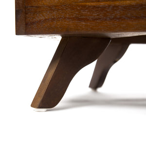 English Elm Christopher Knight Home® - SOLID Mid Century Acacia Wood Dog Bed with Water-Resistant Dark Grey Cushion, Durable Dark Oak Finish 61287.00