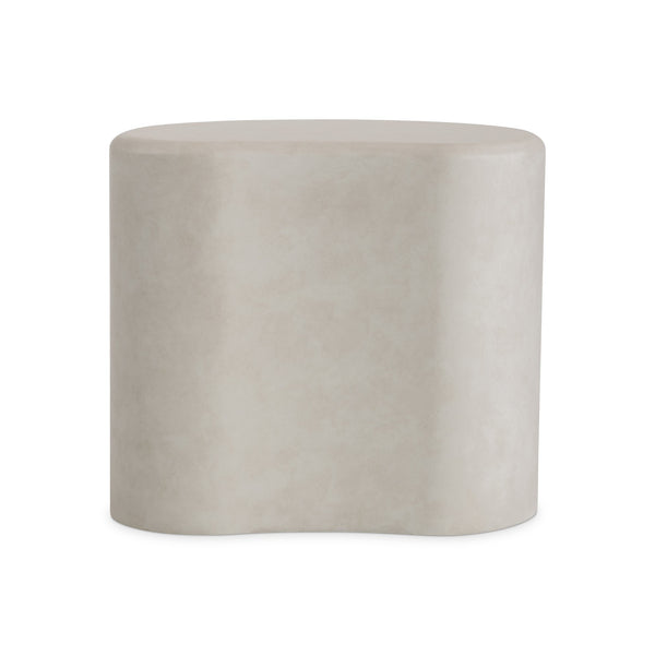 Bernhardt Bernhardt Nova Side Table In Light Vellum Finish — Sculptural Kidney-Shaped Wood Accent Table, 23" 519122