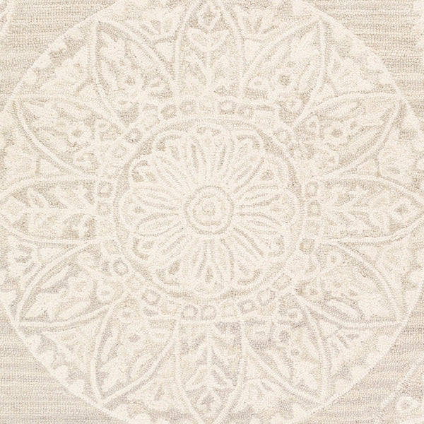 Surya Kayseri 2' X 3' Handmade Wool Rug - Elegant, Timeless Design With Medium Pile & One-year Warranty Medium Gray Wool Ksr2301-23