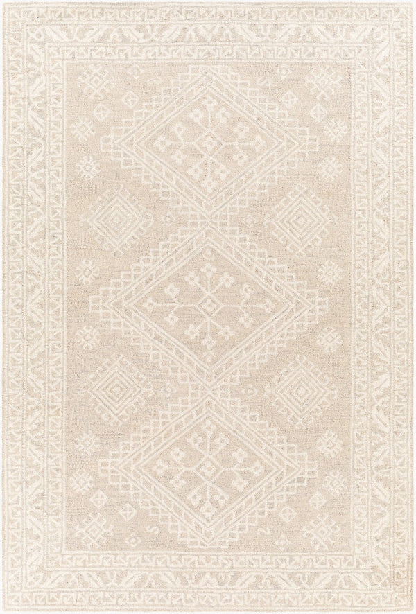 Livabliss Kayseri Hand Tufted Wool Area Rug Geometric Traditional Pattern for Entryway Bedside Medium Gray, Li 8'10" x 12' KSR2305-81012