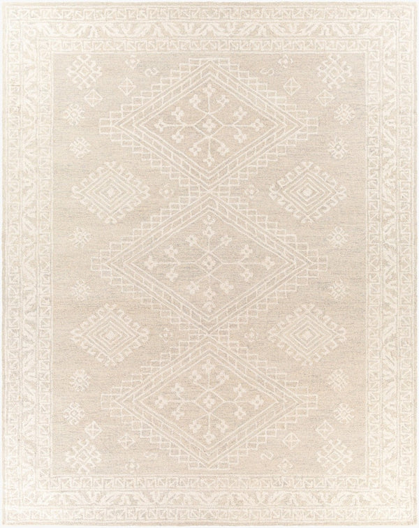 Livabliss Kayseri Hand Tufted Wool Area Rug Geometric Traditional Pattern for Entryway Bedside Medium Gray, Li 8' x 10' KSR2305-810