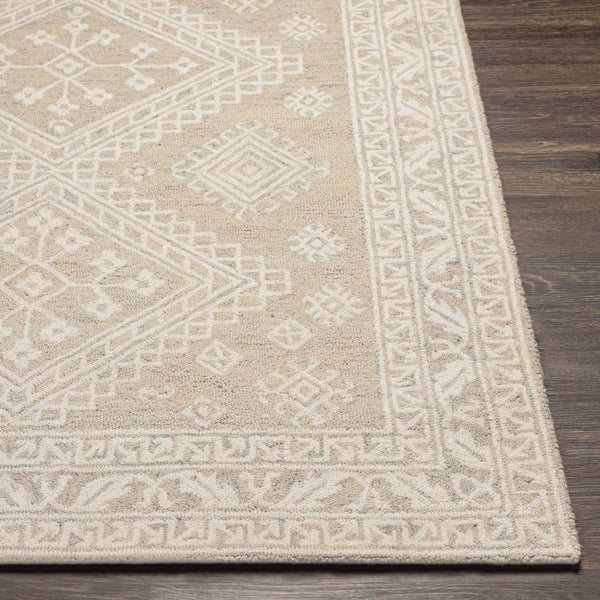 Livabliss Kayseri Hand Tufted Wool Area Rug Geometric Traditional Pattern for Entryway Bedside Medium Gray, Li 8'10" x 12' KSR2305-81012
