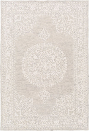 Livabliss Kayseri Hand Tufted Wool Area Rug Bohemian Global Pattern for Entryways and Accent Spots Medium Gray, Li 2' x 3' KSR2313-23