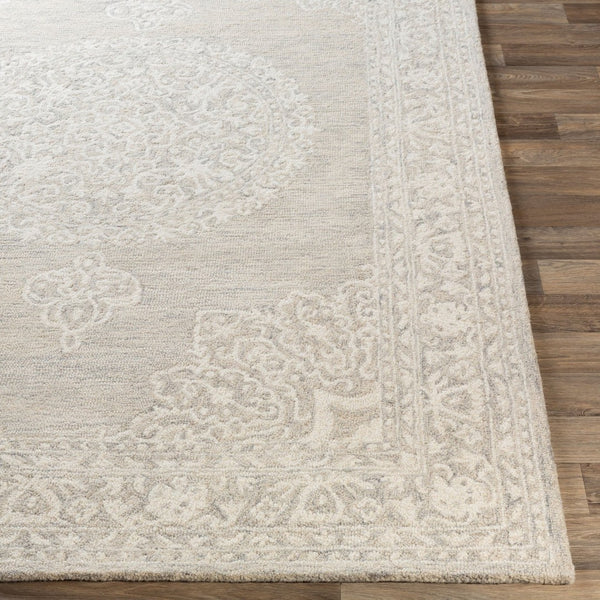Livabliss Kayseri Hand Tufted Wool Area Rug Bohemian Global Pattern for Entryways and Accent Spots Medium Gray, Li 2' x 3' KSR2313-23