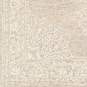 Livabliss Kayseri Hand Tufted Wool Area Rug Bohemian Global Pattern for Entryways and Accent Spots Medium Gray, Li 2' x 3' KSR2313-23