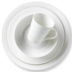 Lenox Tin Can Alley Four Degree 4-Piece Place Setting White, WHITE PORCELAIN 6386999