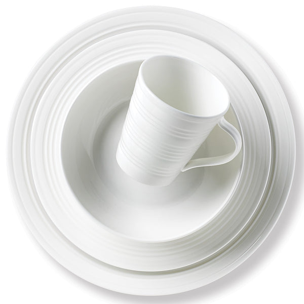 Lenox Tin Can Alley Four Degree 4-Piece Place Setting White, WHITE PORCELAIN 6386999