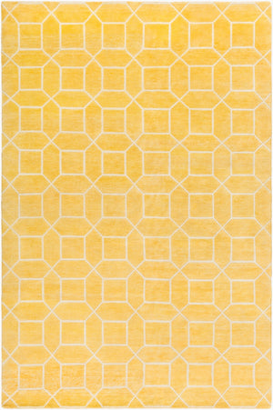 Surya Keystone 4' X 6' Handcrafted Wool Rug - Unique Design For Elegance, Warmth, And Timeless Style Mustard Wool Ksy9005-46