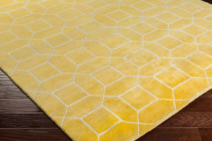 Surya Keystone 4' X 6' Handcrafted Wool Rug - Unique Design For Elegance, Warmth, And Timeless Style Mustard Wool Ksy9005-46