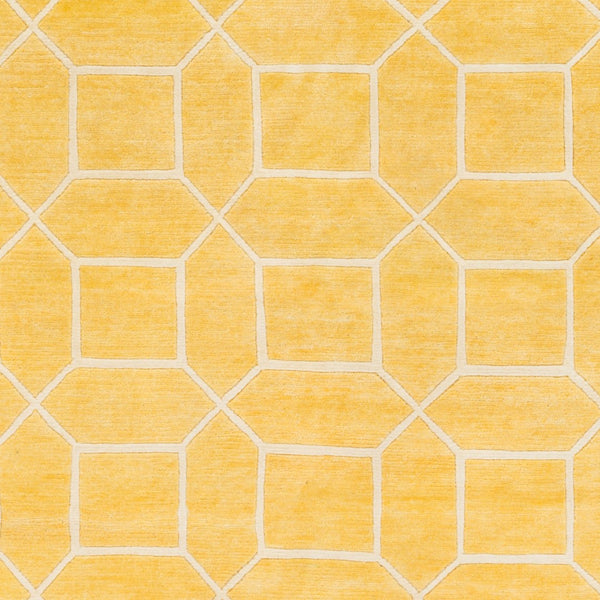 Surya Keystone 4' X 6' Handcrafted Wool Rug - Unique Design For Elegance, Warmth, And Timeless Style Mustard Wool Ksy9005-46