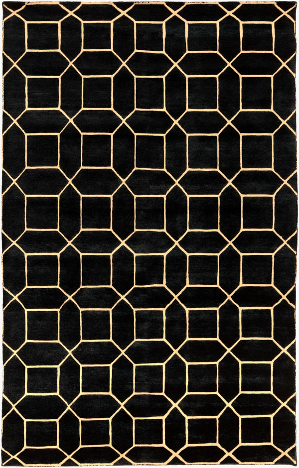 Surya Keystone 4' X 6' Handcrafted Wool Rug - Unique Design For Elegance, Warmth, And Timeless Style Gray Wool Ksy9016-810