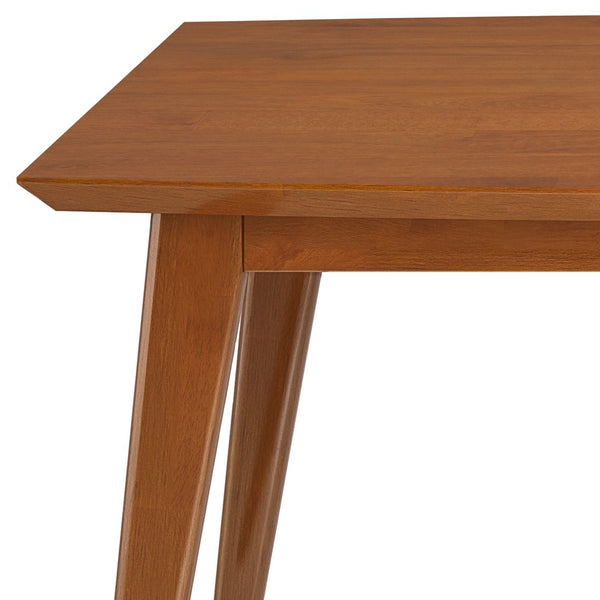 English Elm Draper Mid-Century Modern Dining Table In Teak Brown – Stylish, Durable, Seats Up To 6 Comfortably! B136P158596