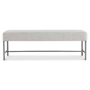 Bernhardt Bernhardt Outline Bench With Atra Textured Steel Base, 54" Upholstered Performance Seat — Modern Casual 360506