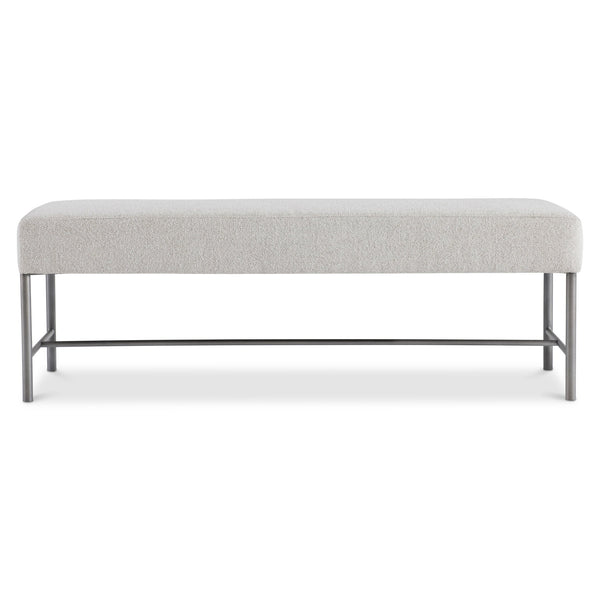 Bernhardt Bernhardt Outline Bench With Atra Textured Steel Base, 54" Upholstered Performance Seat — Modern Casual 360506
