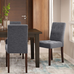 English Elm Andover Parson Dining Chair Set Of 2 - Stylish Slate Grey Upholstered Comfort For Any Space B136P158586