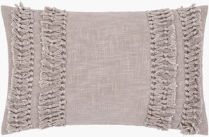 Surya Katie Handcrafted Cotton Woven Lumbar Pillow Cottage Artisan Texture for Sofa or Bed KTE004-1422